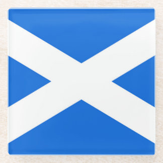Schotse vlag kustgebied glazen onderzetter