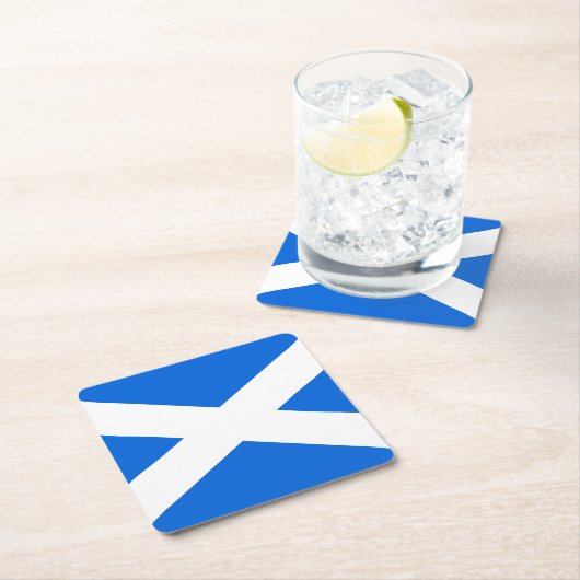 Schotse vlag kustgebied kartonnen onderzetters (Insitu)