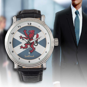  Schotse Vlag, Leeuw & Schotland /mode WA Horloge