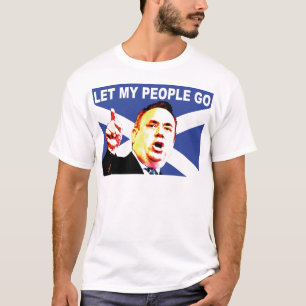 Schotse vlag met Alex Salmond T-shirt