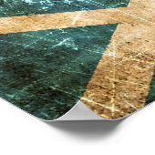 Schotse vlag met de  vlag van Scratched and Worn Poster (Hoek)