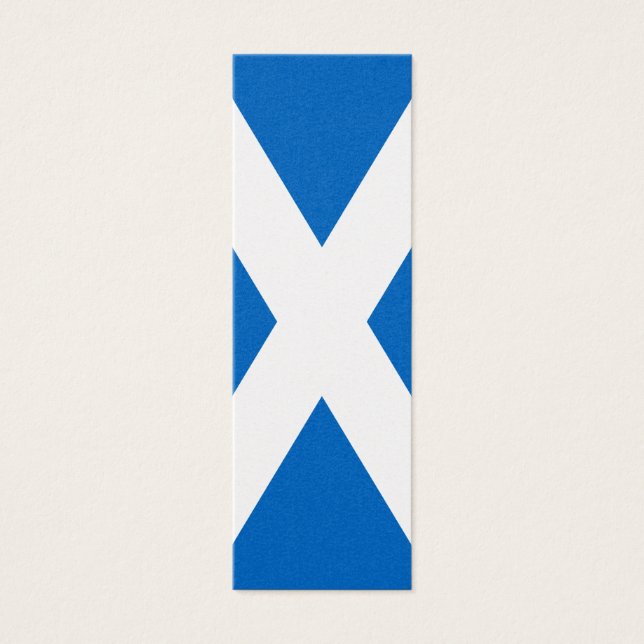 Schotse vlag mini visitekaartjes (Voorkant)