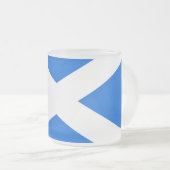 Schotse vlag muggant matglas koffiemok (Voorkant rechts)