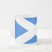 Schotse vlag muggant matglas koffiemok (Voorkant links)