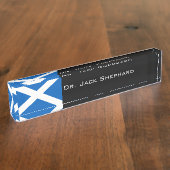 Schotse vlag naambordje (Zijkant)