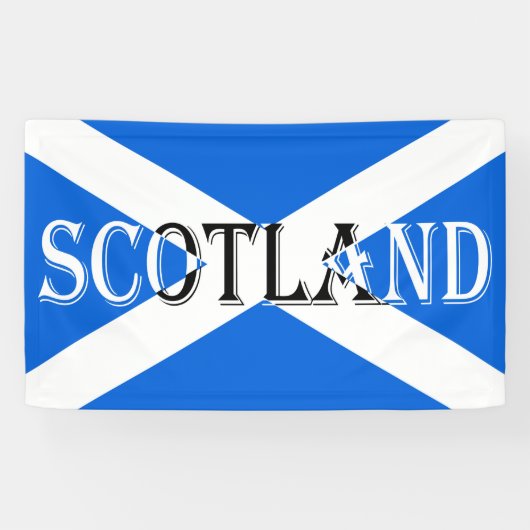 Schotse vlag omgekeerd bnrcnt spandoek (Horizontaal)