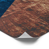 Schotse vlag op de oude houten korrel poster (Hoek)