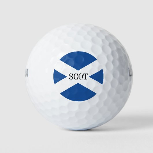 Schotse vlag op maat Wilson 500 Golfballen (Voorkant)