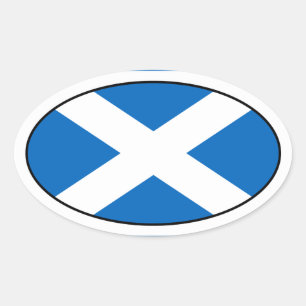 Schotse vlag Oval Sticker