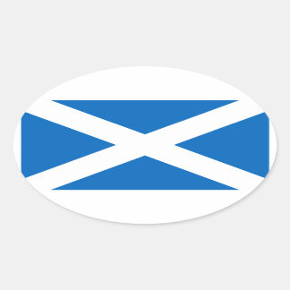 Schotse vlag ovale sticker