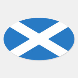 Schotse vlag ovale sticker