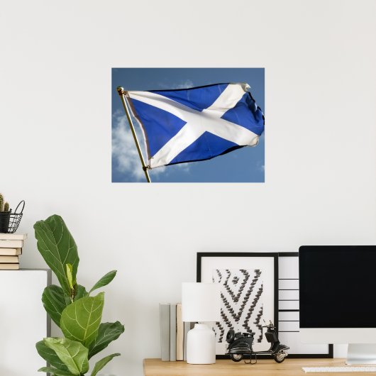 schotse vlag poster (Thuiskantoor)