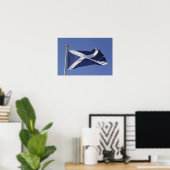 Schotse vlag poster (Thuiskantoor)