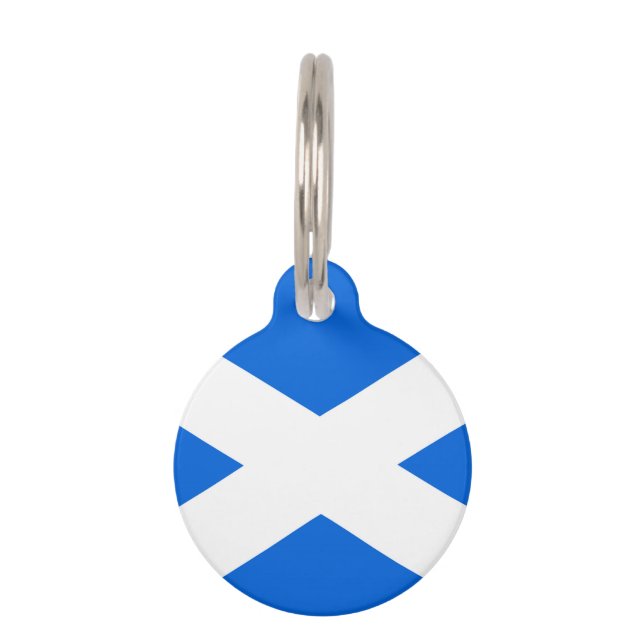 Schotse vlag ptcn huisdierpenning (Voorkant)