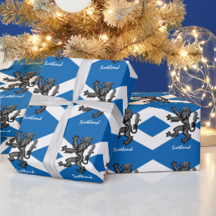Schotse vlag, Rampant & Gifts Scotland/sport fan Cadeaupapier