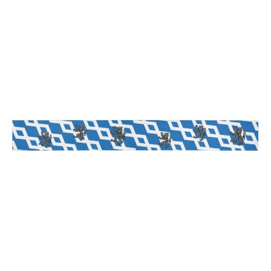 Schotse vlag, Rampant lion - Game Style, Schotland Grosgrain Lint (Voorkant)