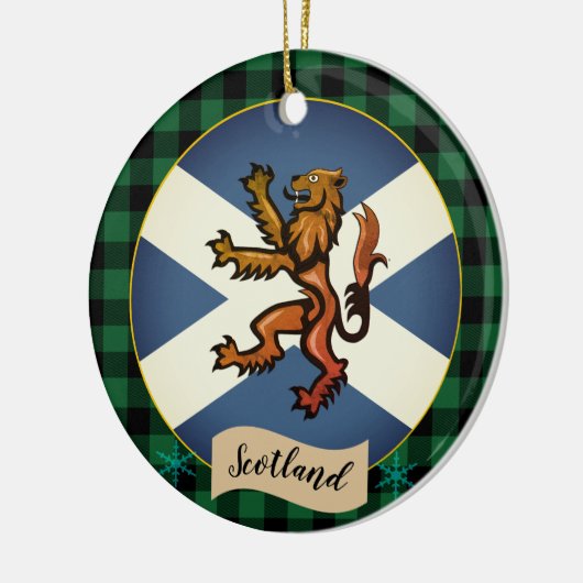  Schotse vlag, Rampant, Play, Schotland Keramisch Ornament (Links)