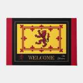 Schotse vlag & Rampant, Schotland huis / patriots Deurmat (Voorkant)