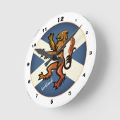 Schotse vlag, Rampant, Schotland ontwerp Ronde Klok (Hoek)