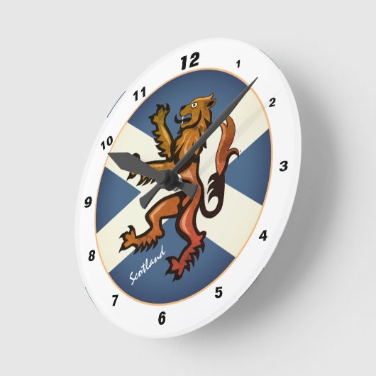  Schotse vlag, Rampant, Schotland ontwerp Ronde Klok (Hoek)