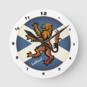 Schotse vlag, Rampant, Schotland ontwerp Ronde Klok (Voorkant)