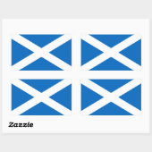 Schotse vlag rechthoekige sticker (Vel)
