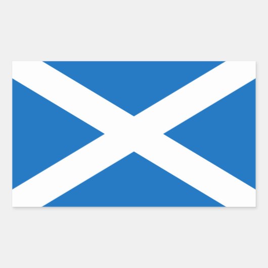 Schotse vlag rechthoekige sticker (Voorkant)