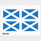 Schotse vlag rechthoekige sticker (Vel)
