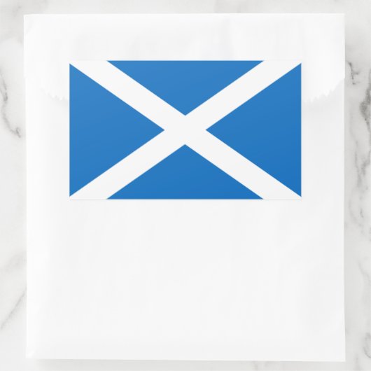 Schotse vlag rechthoekige sticker (Tas)