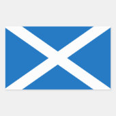 Schotse vlag rechthoekige sticker (Voorkant)