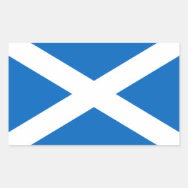 Schotse vlag rechthoekige sticker