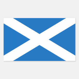 Schotse vlag rechthoekige sticker