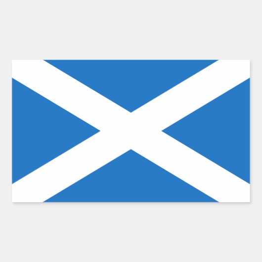 Schotse vlag rechthoekige sticker (Voorkant)