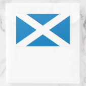 Schotse vlag rechthoekige sticker (Tas)