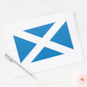 Schotse vlag rechthoekige sticker (Envelop)