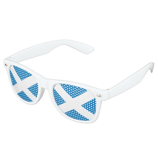 Schotse vlag retro zonnebril (Gekanteld)