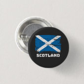 Schotse vlag ronde button 3,2 cm (Voorkant /achterkant)