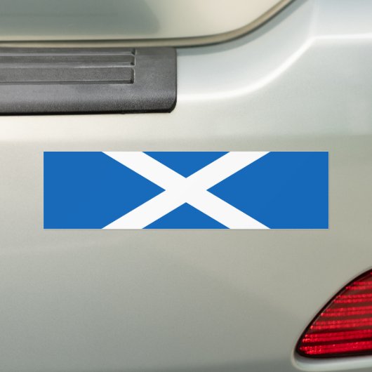 Schotse vlag (Saltire) (Schotse vlag) Bumpersticker (Op auto)