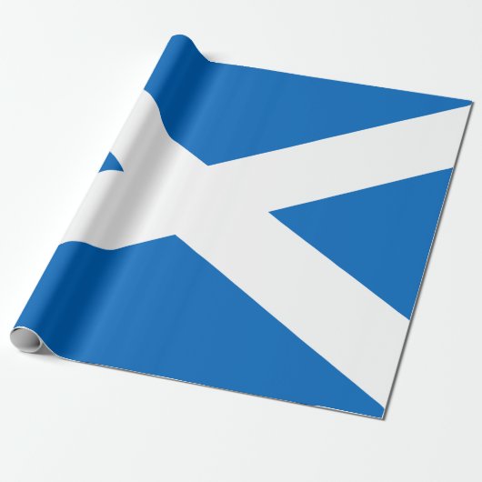 Schotse vlag (Saltire) (Schotse vlag) Cadeaupapier (Uitgerold)
