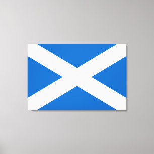 Schotse vlag (Saltire) (Schotse vlag) Canvas Afdruk