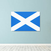 Schotse vlag (Saltire) (Schotse vlag) Canvas Afdruk (Insitu (Houten vloer))