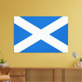 Schotse vlag (Saltire) (Schotse vlag) Canvas Afdruk (Insitu (Woonkamer))
