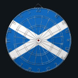 Schotse vlag (Saltire) (Schotse vlag) Dartbord<br><div class="desc">Dit ontwerp is voorzien van de nationale vlag van Schotland, ook bekend als St Andrew's Cross of gewoon de Saltire. Het dateert tenminste uit de 16e eeuw en waarschijnlijk eerder. Schotland maakt momenteel deel uit van het Verenigd Koninkrijk, maar het was ooit een onafhankelijke staat en er is vandaag weer...</div>