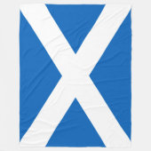 Schotse vlag (Saltire) (Schotse vlag) Fleece Deken (Voorkant)