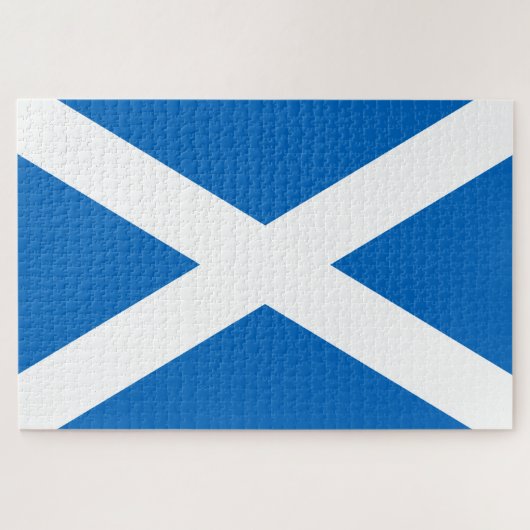 Schotse vlag (Saltire) (Schotse vlag) Legpuzzel (Horizontaal)