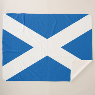Schotse vlag (Saltire) (Schotse vlag) Sherpa Deken