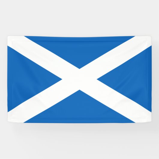 Schotse vlag (Saltire) (Schotse vlag) Spandoek (Horizontaal)