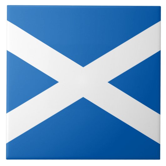 Schotse vlag (Saltire) (Schotse vlag) Tegeltje (Voorkant)