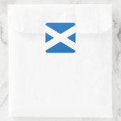 Schotse vlag Saltire Vierkante Sticker (Tas)