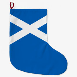 Schotse vlag (Saltire) (Vlag van Schotland) Grote Kerstsok